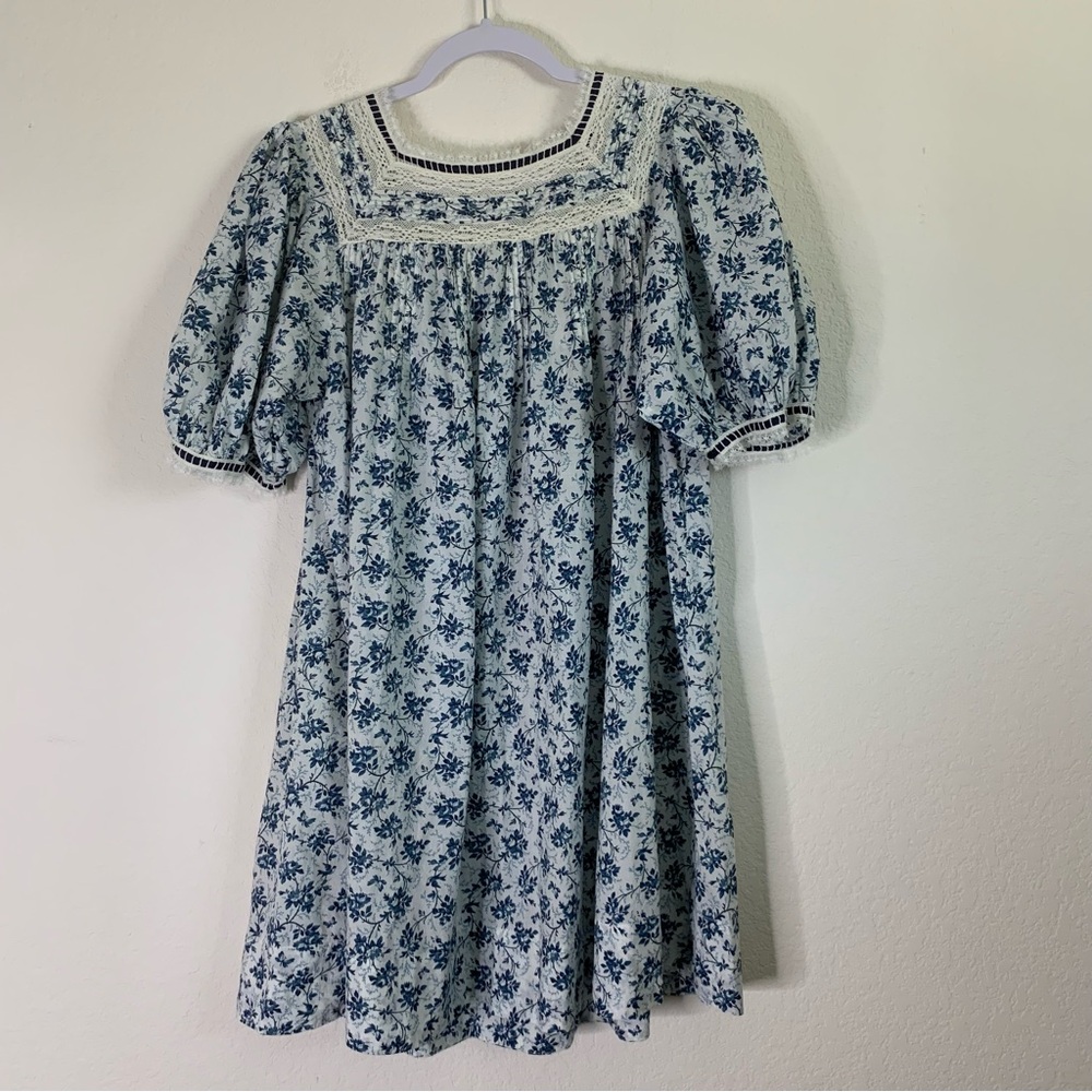 Doen Light Blue Floral Mini Dress - Picture 11 of 11